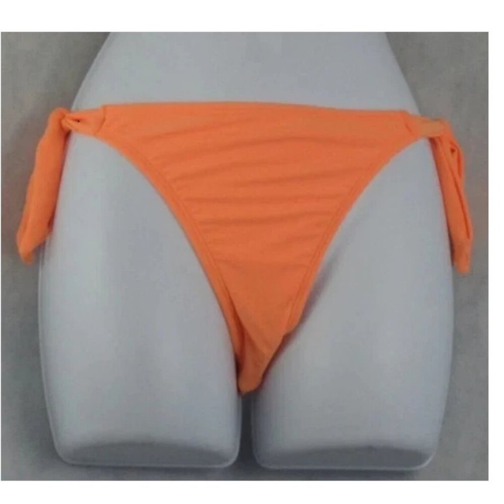 NWT Salt + Cove Juniors Side Tie Hipster Bikini Bottom Swimsuit, Peach
